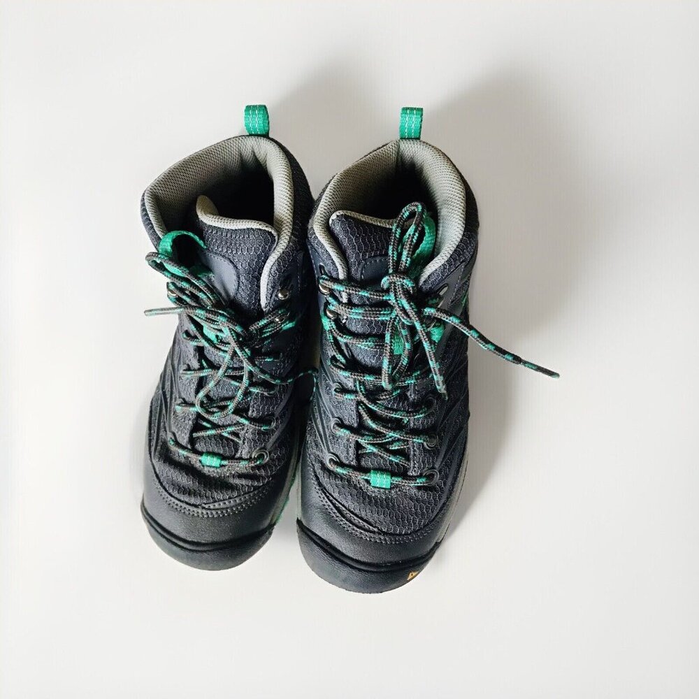 Keen Marshall Mid Hiking Boots Womens 6.5 Gray/Emerald Waterproof Dry - Picture 2 of 6